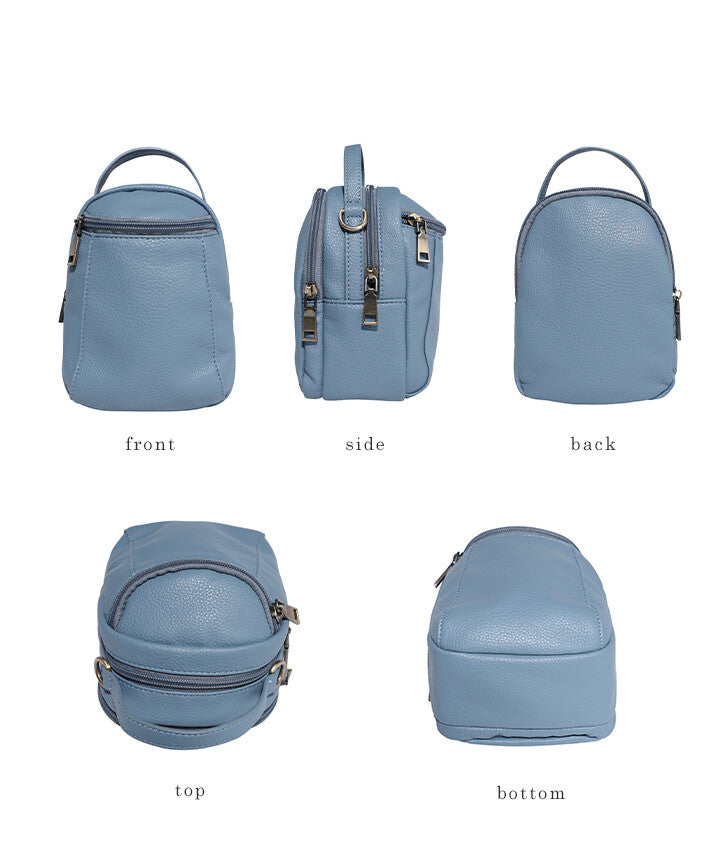 ショルダー バッグ ハンドバッグ ミニバッグ 2WAY レディース 無地 LIZDAYS リズデイズ