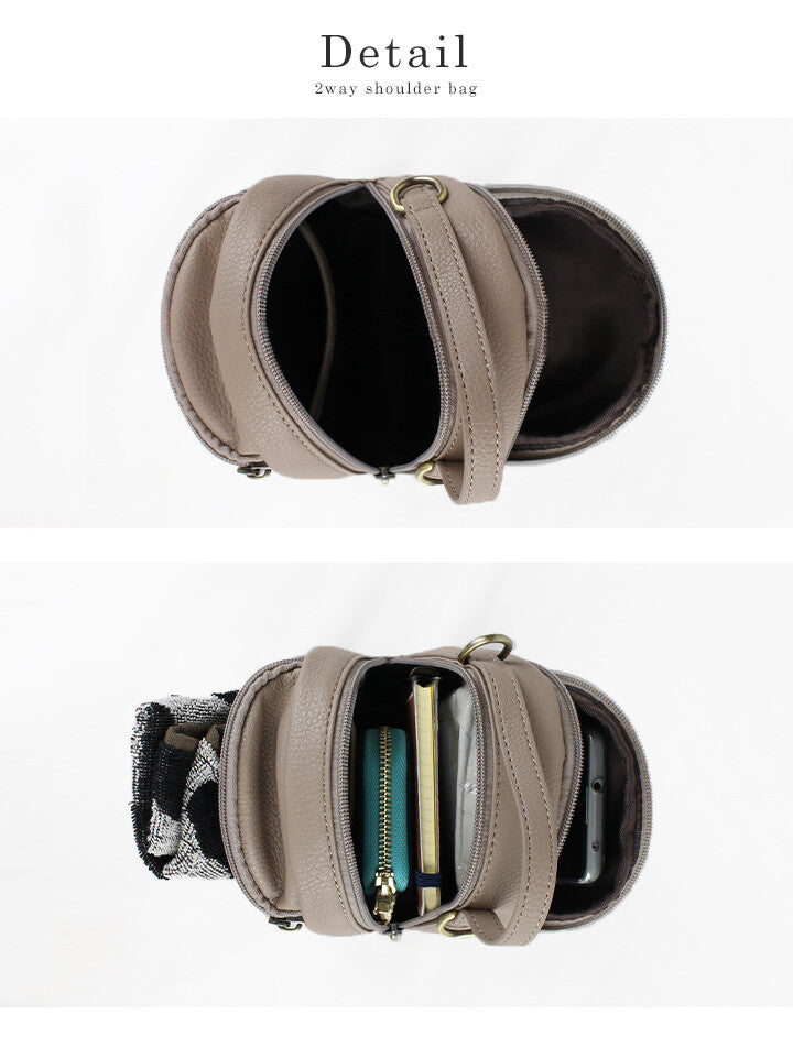 ショルダー バッグ ハンドバッグ ミニバッグ 2WAY レディース 無地 LIZDAYS リズデイズ