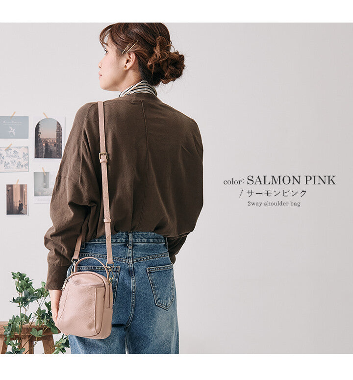 ショルダー バッグ ハンドバッグ ミニバッグ 2WAY レディース 無地 LIZDAYS リズデイズ