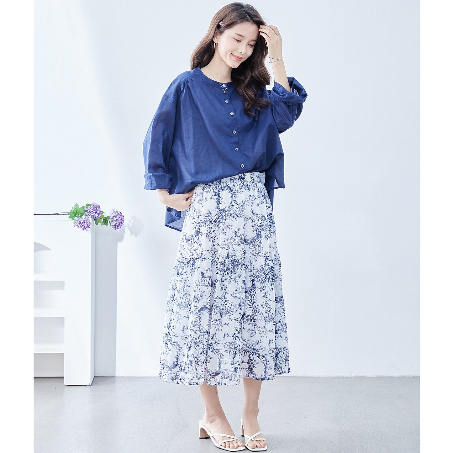 【M〜L】トワルドジュイプリント スカート (C04-116) 11395259