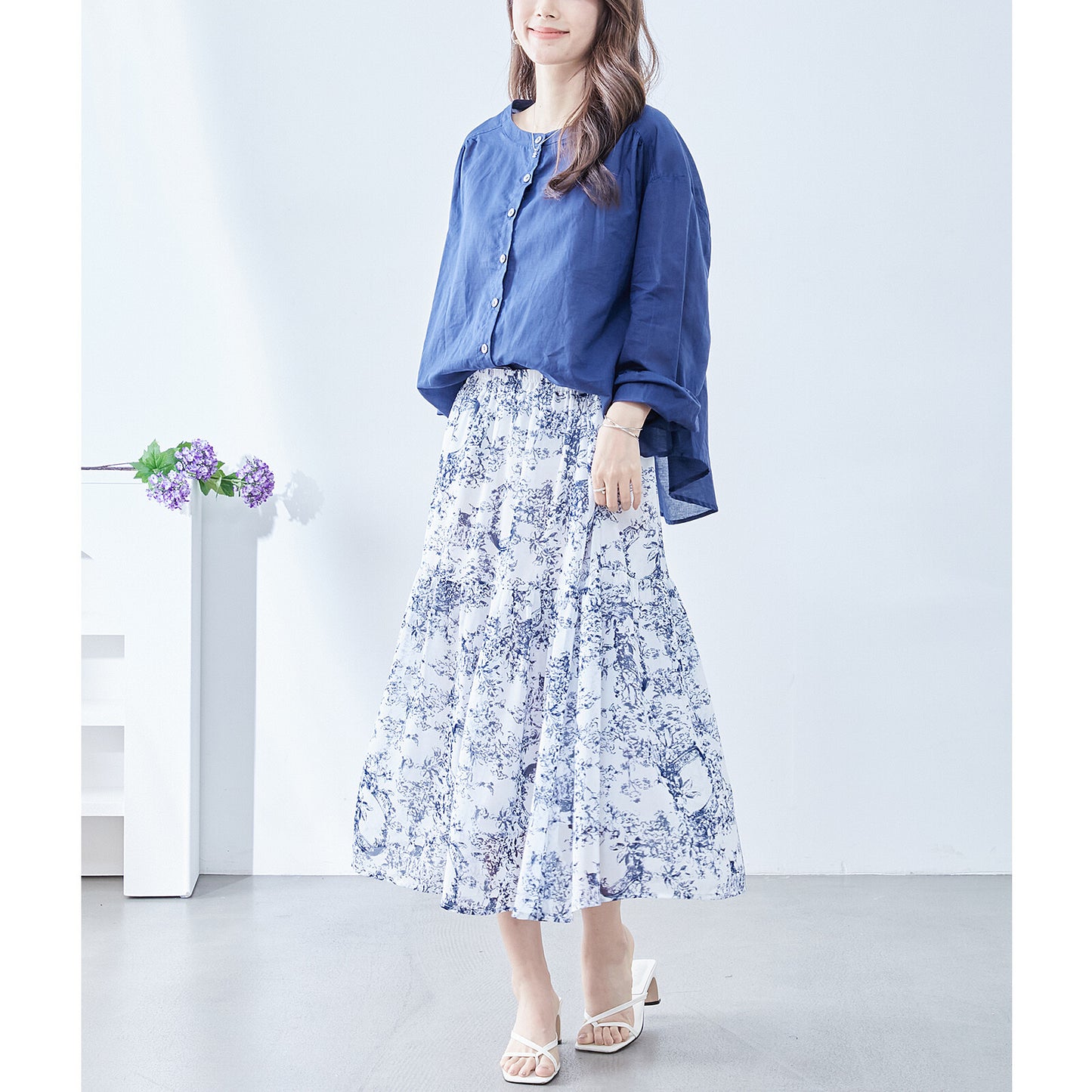【M〜L】トワルドジュイプリント スカート (C04-116) 11395259