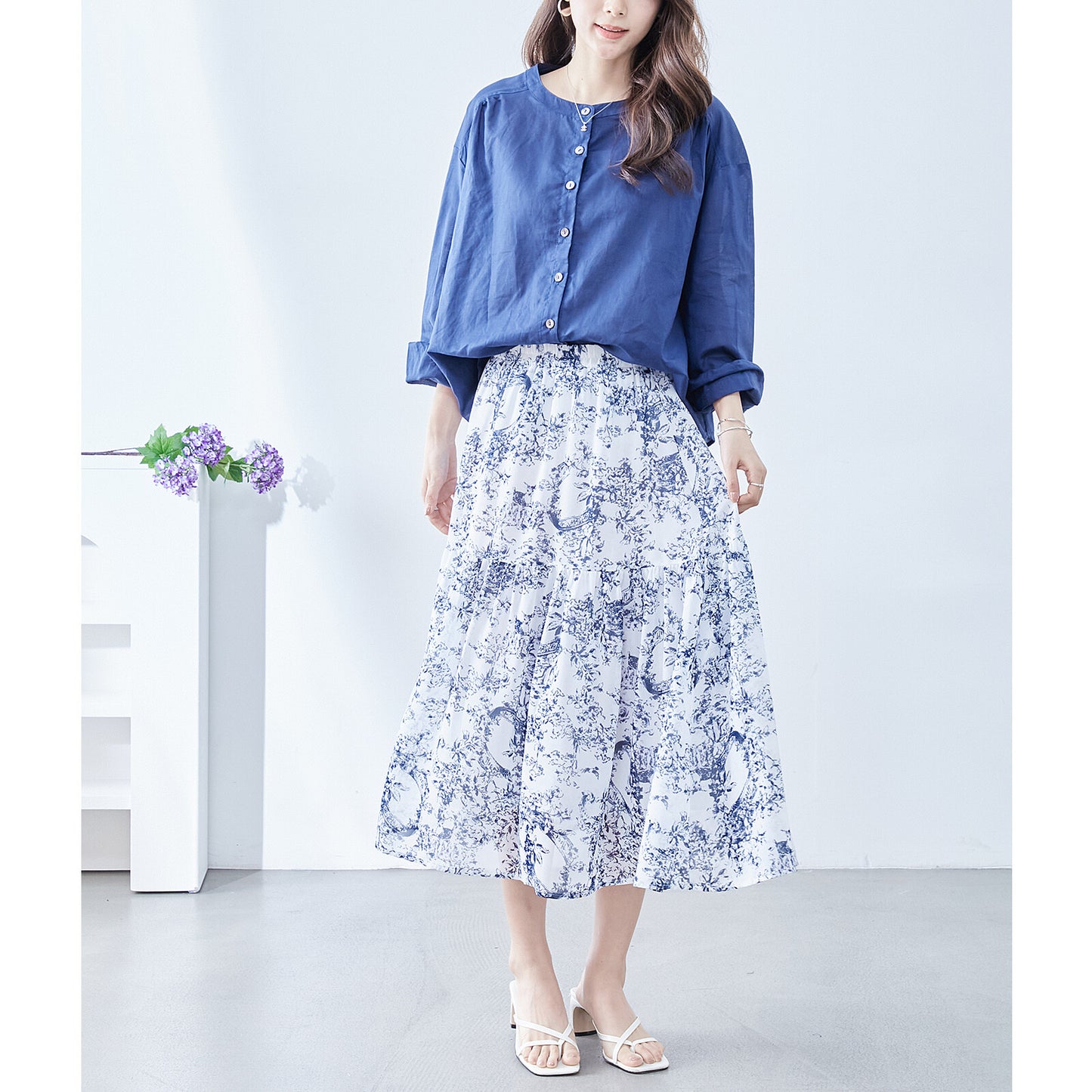 【M〜L】トワルドジュイプリント スカート (C04-116) 11395259