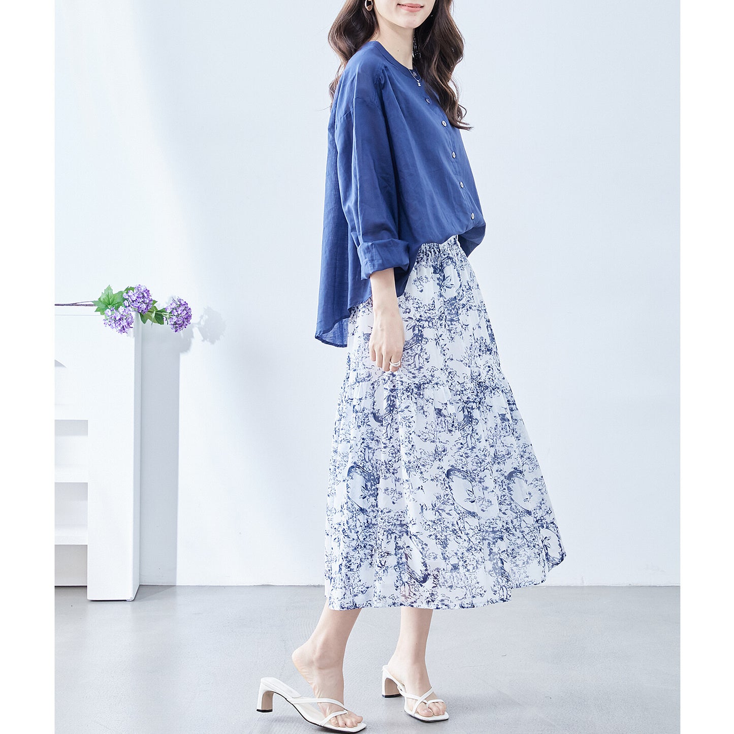 【M〜L】トワルドジュイプリント スカート (C04-116) 11395259