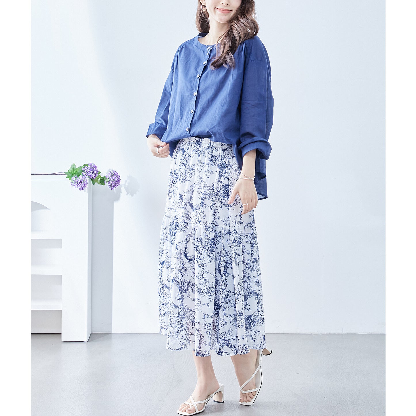 【M〜L】トワルドジュイプリント スカート (C04-116) 11395259