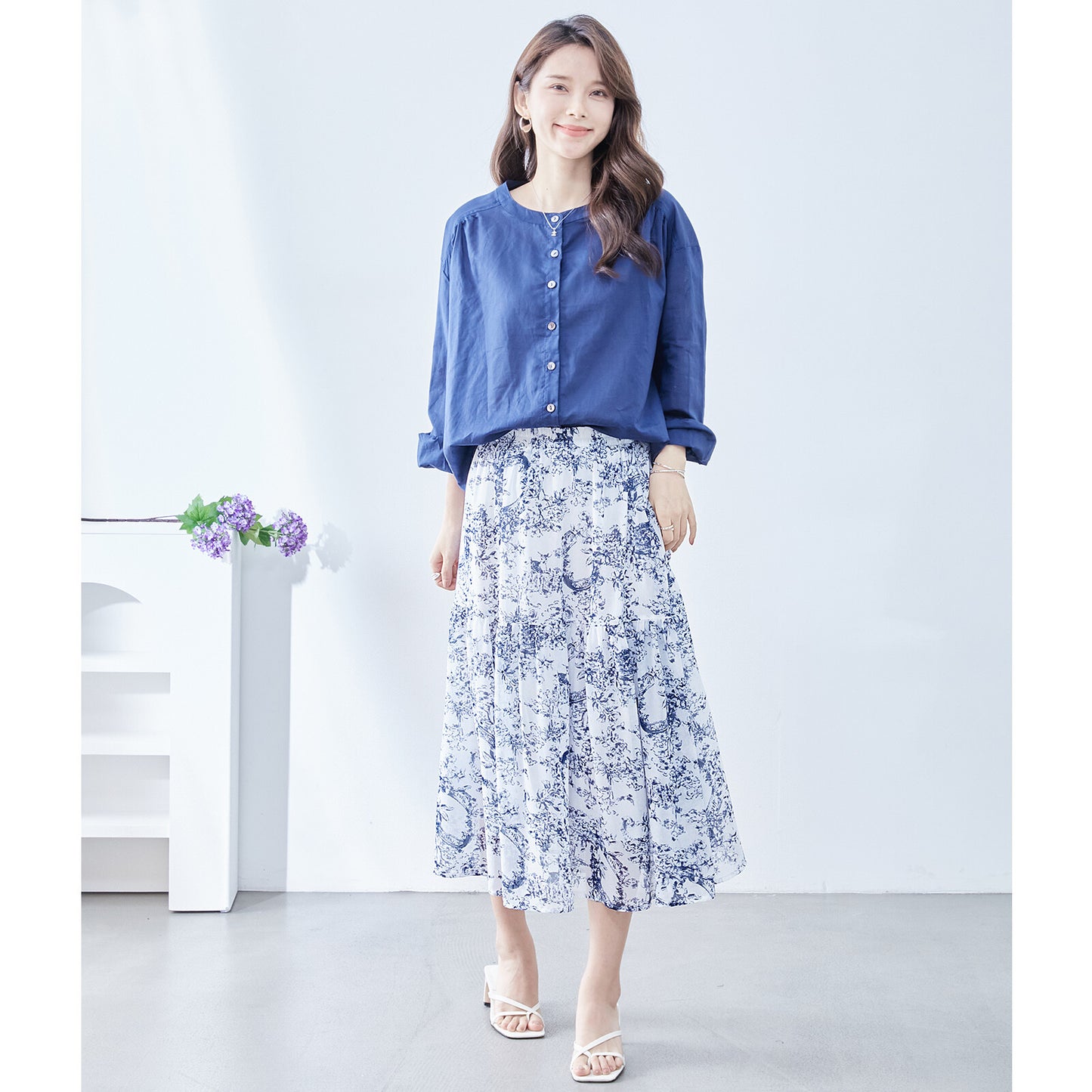 【M〜L】トワルドジュイプリント スカート (C04-116) 11395259