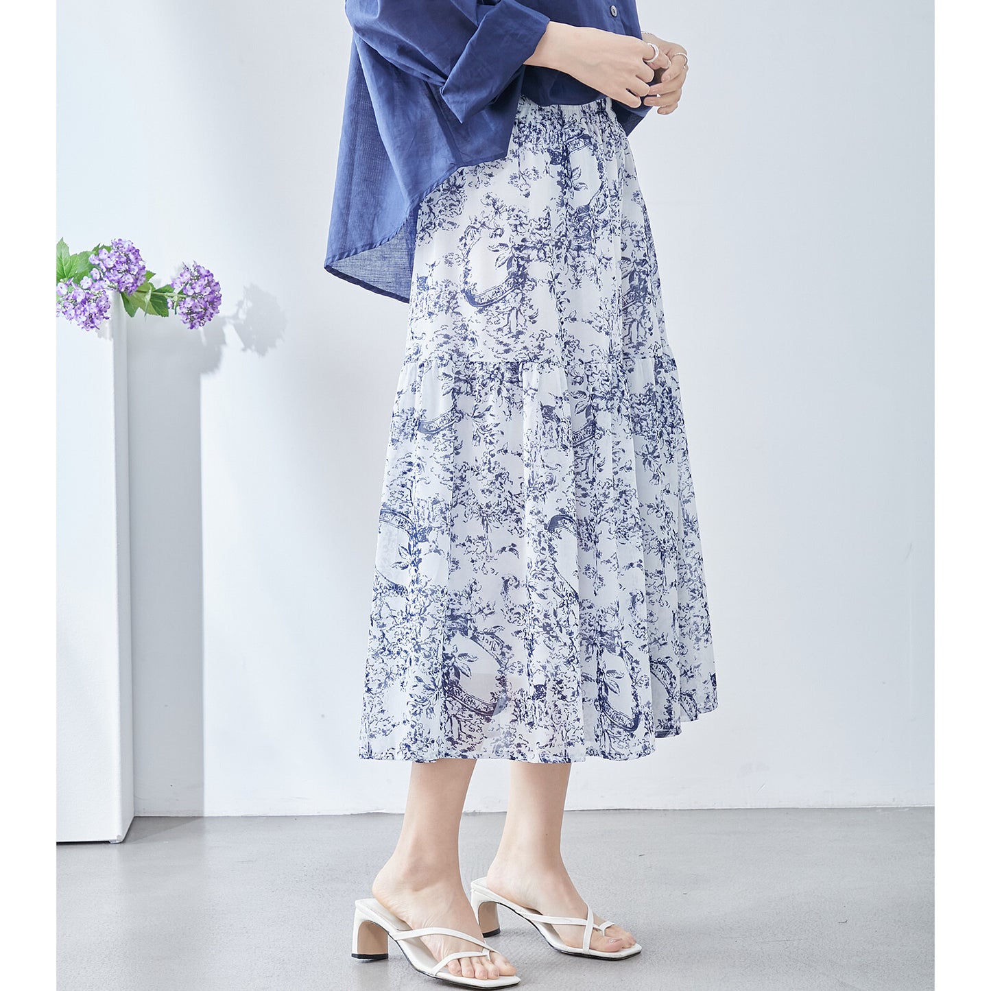 【M〜L】トワルドジュイプリント スカート (C04-116) 11395259