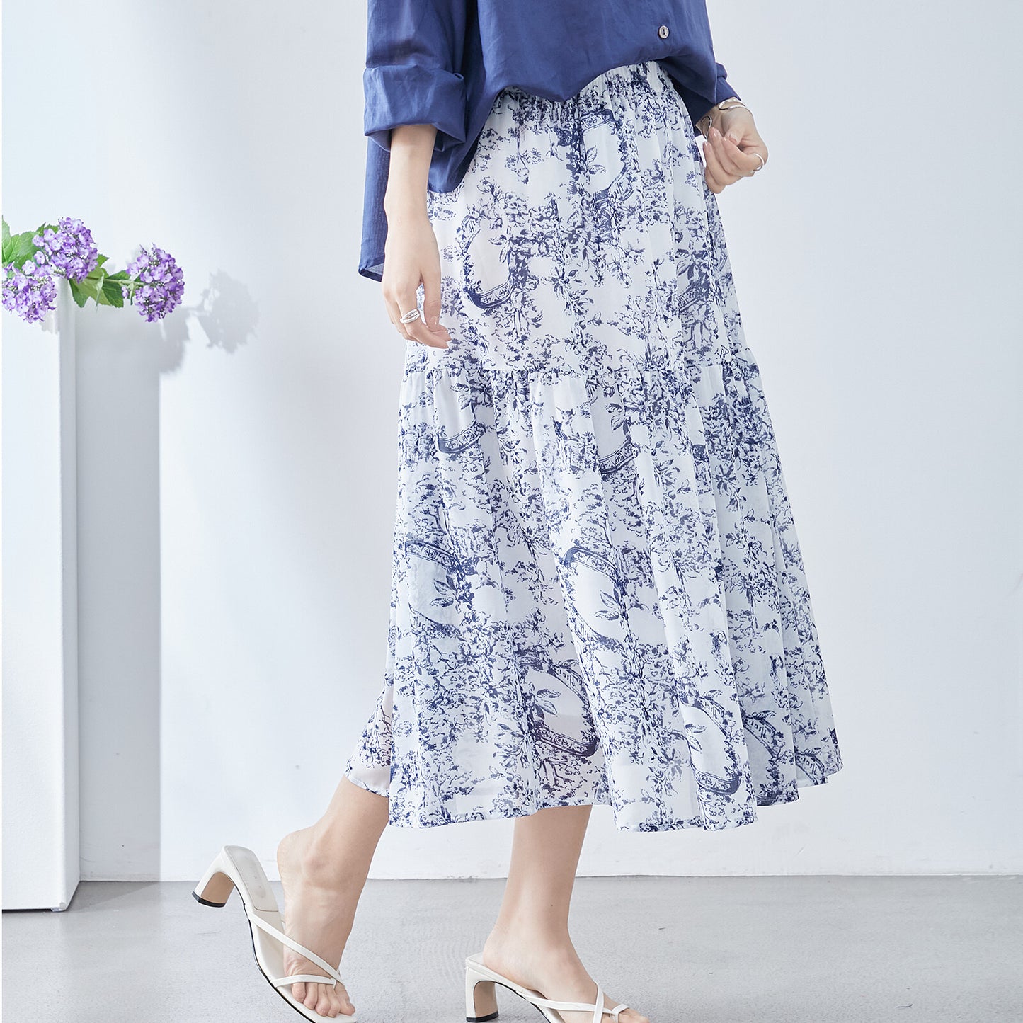 【M〜L】トワルドジュイプリント スカート (C04-116) 11395259
