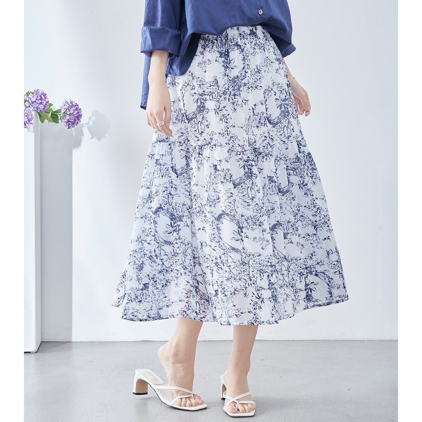 【M〜L】トワルドジュイプリント スカート (C04-116) 11395259