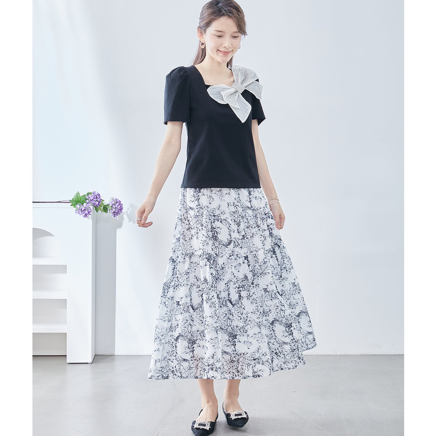 【M〜L】トワルドジュイプリント スカート (C04-116) 11395259