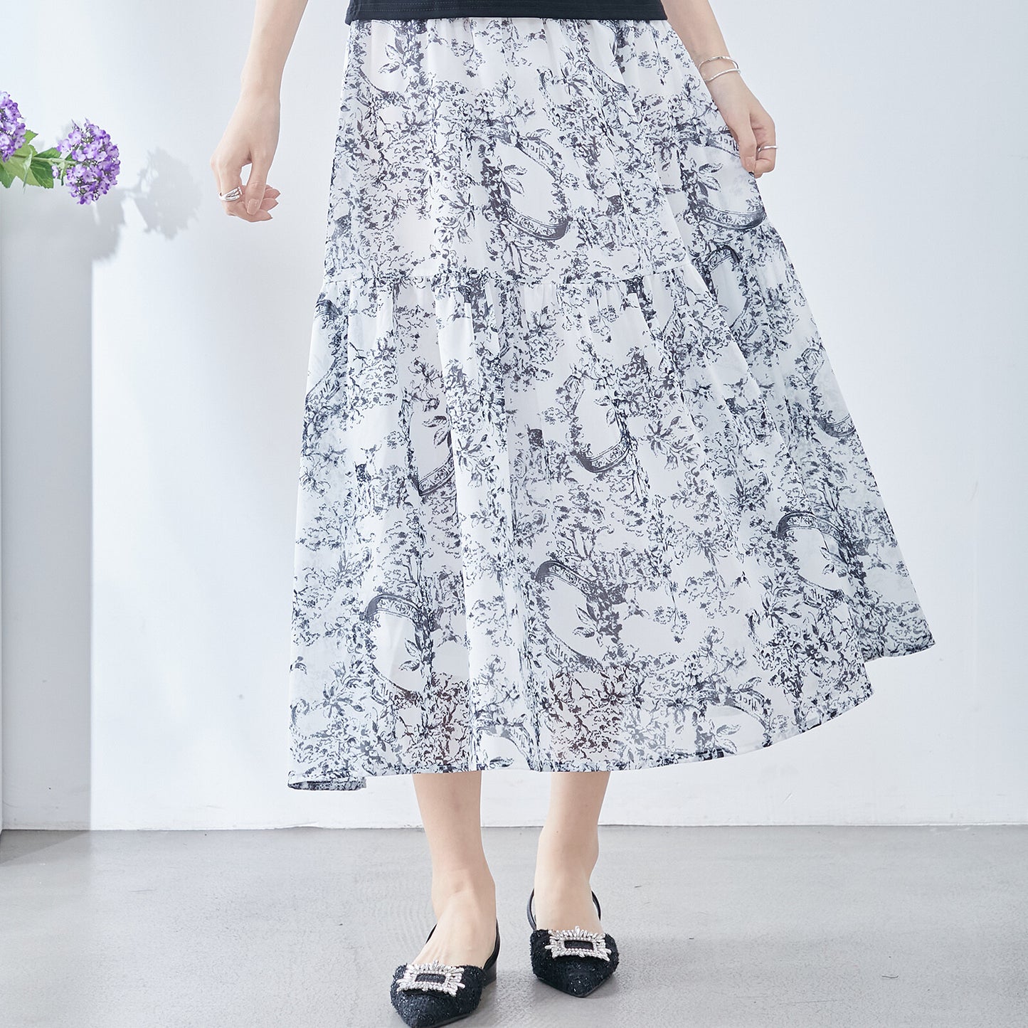 【M〜L】トワルドジュイプリント スカート (C04-116) 11395259