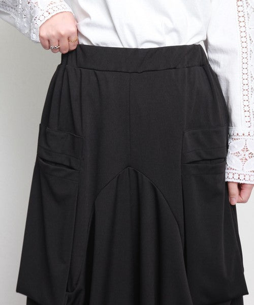 【M〜L】ワイドパンツ|ウエストギャザーゴム・リラックスシルエット・綿混素材・11972932 chou chou