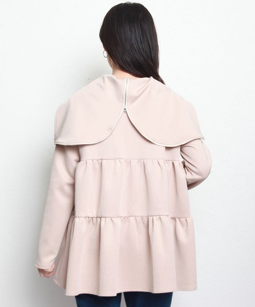 【M〜L】フード付き ジップアップ ジャケット レディース ストレッチ アウター