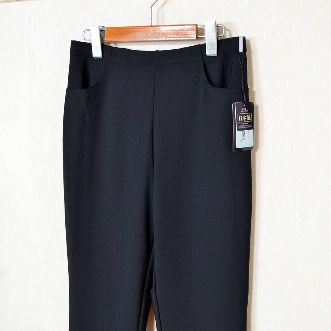 【M/L/LL】日本製 クロップドパンツ シェルタリングポケット付き|UV対策・ハイテンション素材・ストレッチ・体型カバー