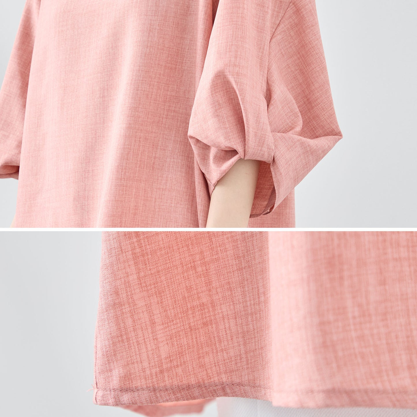 【M〜L】ボリューム袖 チュニック トップス (C01-419)