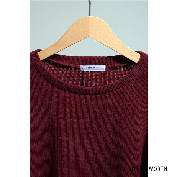 【M〜L】ジャカード異素材アシメ切替ワンピース|体型カバー・大人カジュアル・長袖・秋冬・Z-092