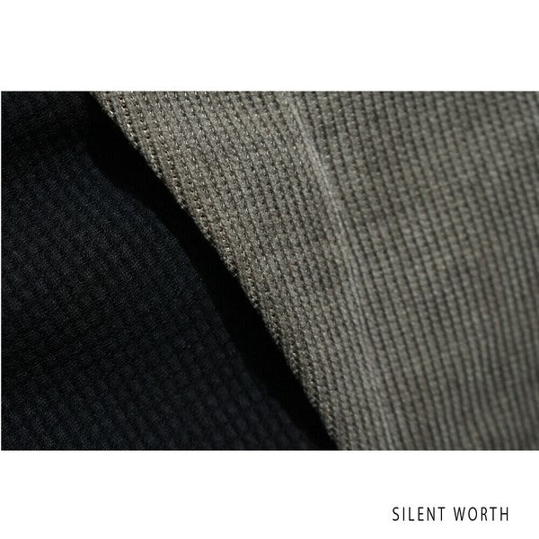 【M〜L】ジャカード異素材アシメ切替ワンピース|体型カバー・大人カジュアル・長袖・秋冬・Z-092