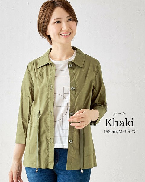 綿100%レディーストップス半袖ロゴTシャツ&長袖デザインジャケット アンサンブル