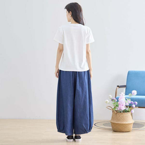 【M〜L】ラインストーン&スパンコールデザイン Tシャツ カットソー (N12-413)