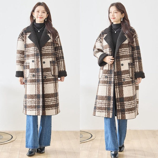 アウター コート ロングコート リバーシブル ゆったり 体型カバー 秋 冬 L LL