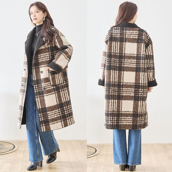 アウター コート ロングコート リバーシブル ゆったり 体型カバー 秋 冬 L LL