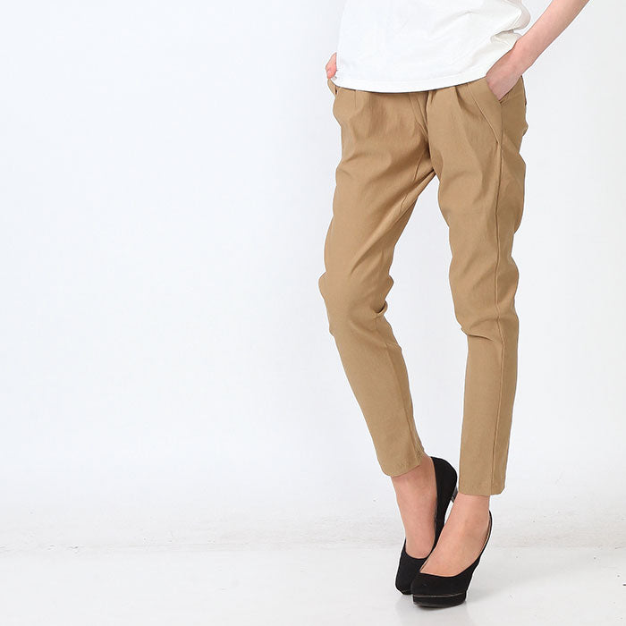 【2253n|M〜LL対応】美脚テーパードパンツ|ストレッチ×ウエストゴム・きれいめジョガー