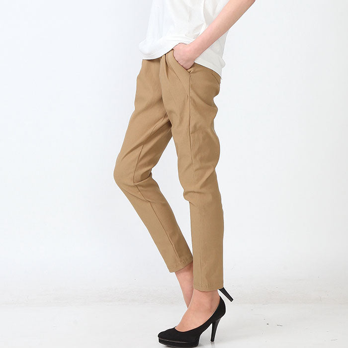 【2253n|M〜LL対応】美脚テーパードパンツ|ストレッチ×ウエストゴム・きれいめジョガー