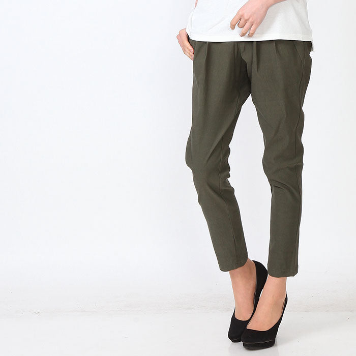 【2253n|M〜LL対応】美脚テーパードパンツ|ストレッチ×ウエストゴム・きれいめジョガー