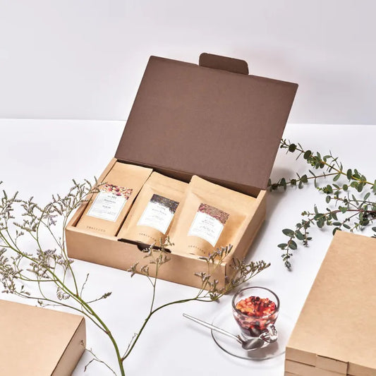 TEAtriCO|【ギフト】バラエティ3種セット 包装有り|食べられるフルーツティー&ルイボスティー&紅茶 3033-gift