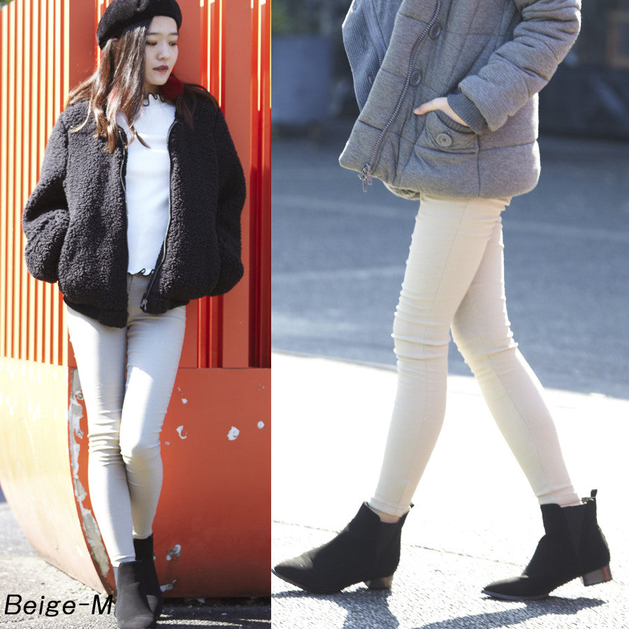 【5929242|M〜LL対応】ストレッチスリム レギパン|10分丈・無地カラーデニム・美脚スキニーパンツ