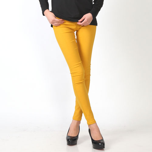 【5929242|M〜LL対応】ストレッチスリム レギパン|10分丈・無地カラーデニム・美脚スキニーパンツ