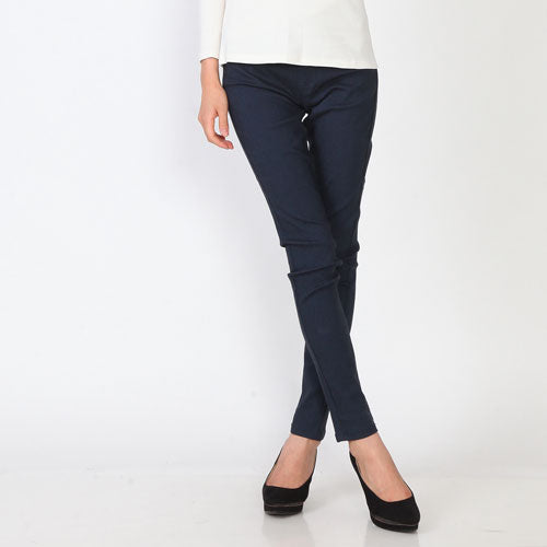 【5929242|M〜LL対応】ストレッチスリム レギパン|10分丈・無地カラーデニム・美脚スキニーパンツ