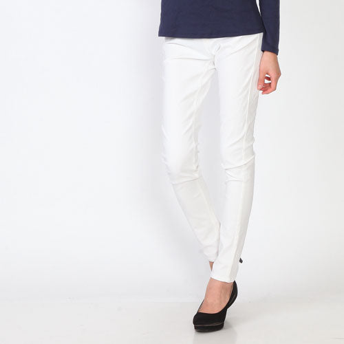 【5929242|M〜LL対応】ストレッチスリム レギパン|10分丈・無地カラーデニム・美脚スキニーパンツ