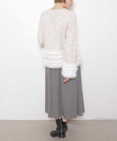 【M〜L】ふわふわハートボタンニットカーディガン|ChouChou