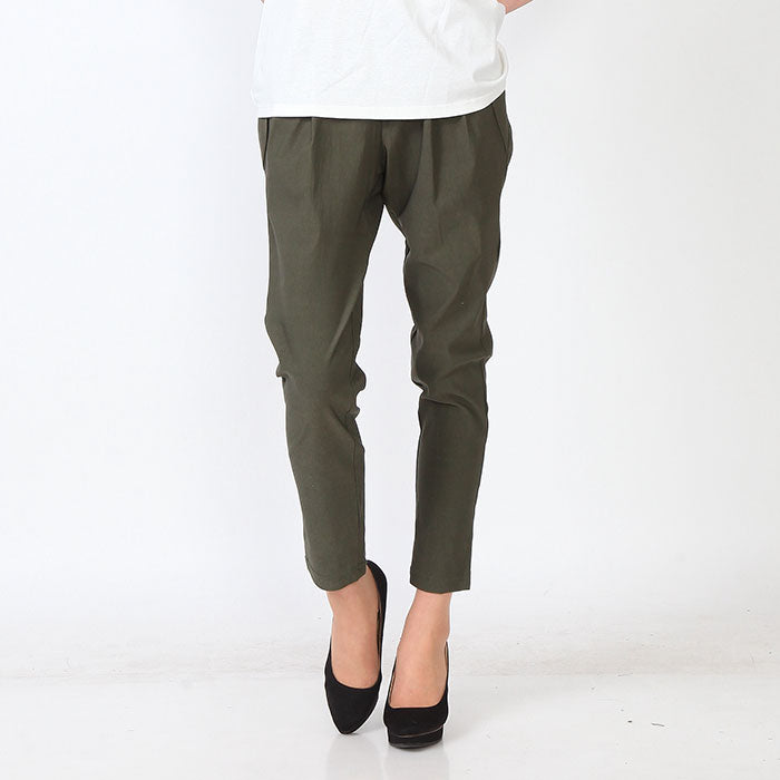 【2253n|M〜LL対応】美脚テーパードパンツ|ストレッチ×ウエストゴム・きれいめジョガー