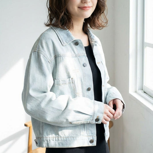 定番をアップデート。袖のフォルムで魅せる、大人の綿100%ボリュームGジャン