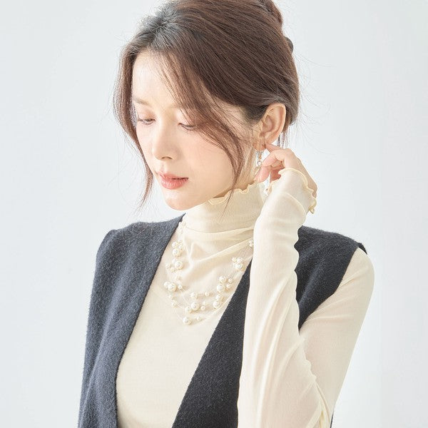 パールネックレス＆ピアス2点セット｜TRUBE