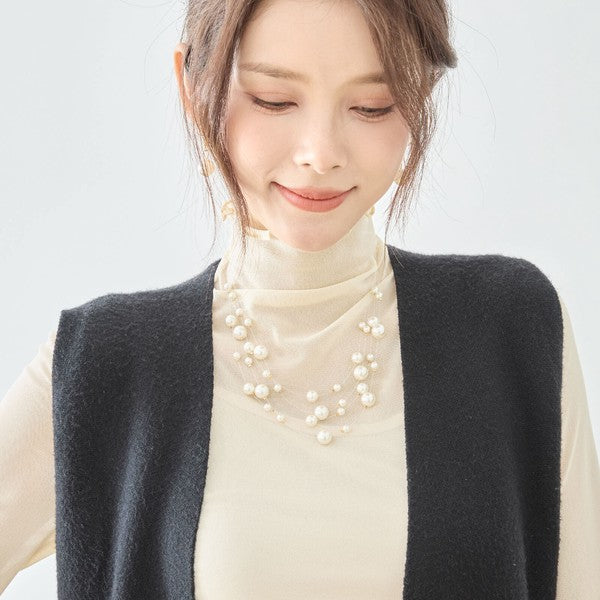 パールネックレス＆ピアス2点セット｜TRUBE