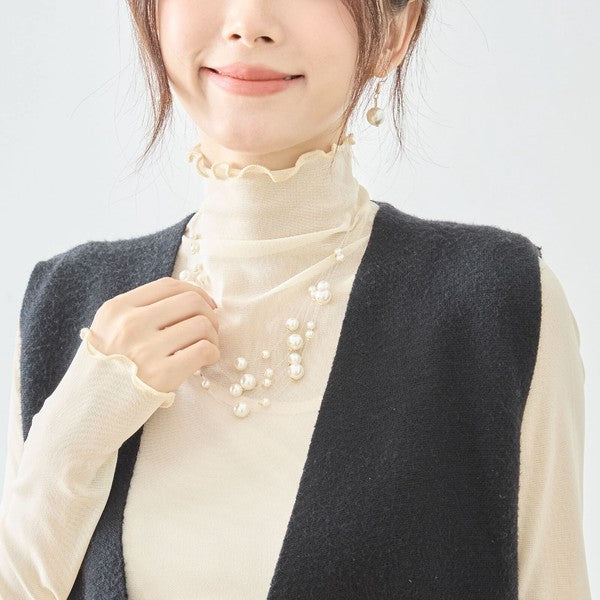 パールネックレス＆ピアス2点セット｜TRUBE