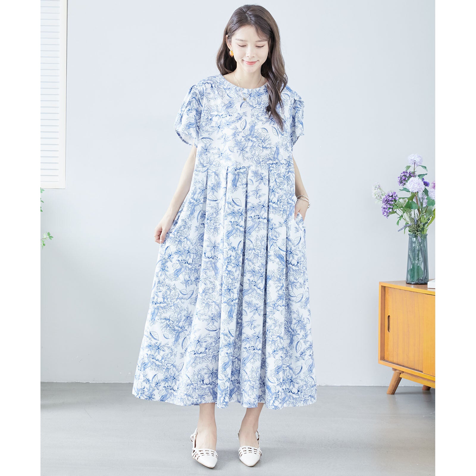 M〜L】花柄ロング ワンピース (C38-894) 11565075 – Mikonosublue Store