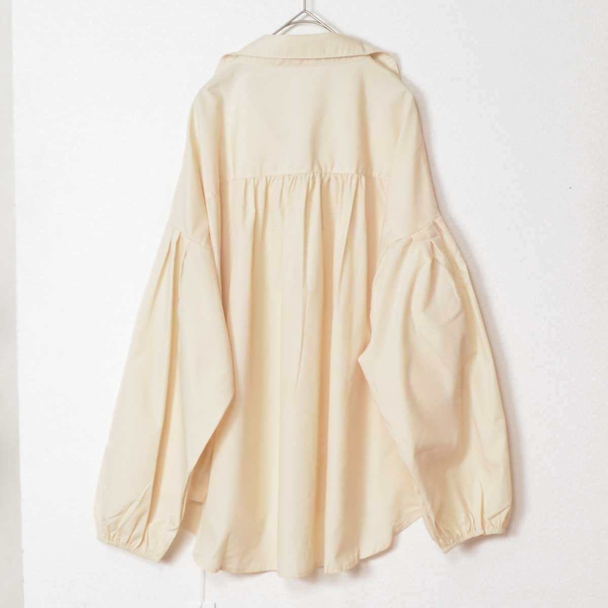 オーバーサイズ スキッパーブラウス 体型カバー ゆったり シャツ 春夏秋 S-3L
