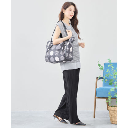 ランダム大ドット ハンド トート バッグ BAG (C39-393)