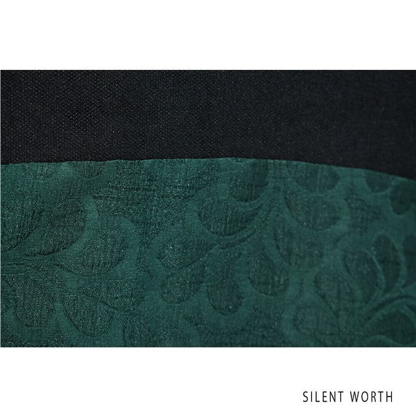 【Mサイズ】ふくれジャカード配色プルオーバー｜異素材切替・体型カバー・長袖トップス・秋冬・Z-093