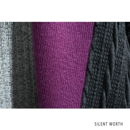 【M〜L】異素材配色デザイン アシメ切替プルオーバー｜ゆったり体型カバー カジュアルトップス Z-094