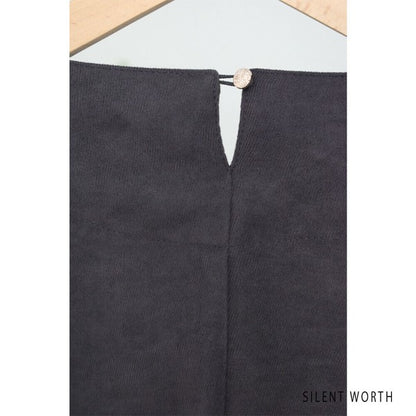 【Mサイズ】ランダムドット柄配色ワンピース｜SILENT WORTH レディース 長袖 体型カバー ゆったり C-3216