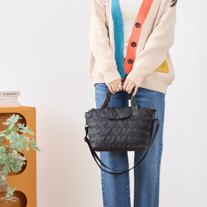 ハート シルエット 2WAY ショルダー バッグ BAG トートバッグ (N92-050)