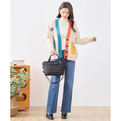 ハート シルエット 2WAY ショルダー バッグ BAG トートバッグ (N92-050)