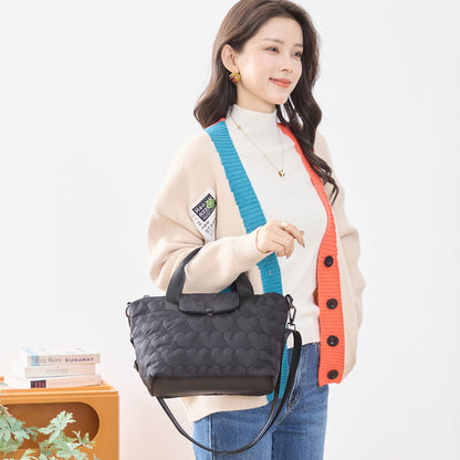 ハート シルエット 2WAY ショルダー バッグ BAG トートバッグ (N92-050)