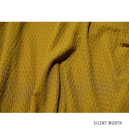 【M】シアージャカードバルーンプルオーバー ぽわん袖 クルーネック 透け感 大人可愛い SILENT WORTH