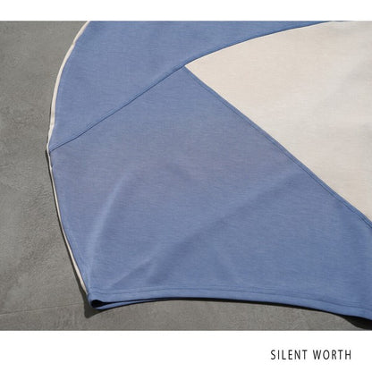 【M】ソフト段ボール配色チュニック ビッグシルエット モード切替 体型カバー SILENT WORTH