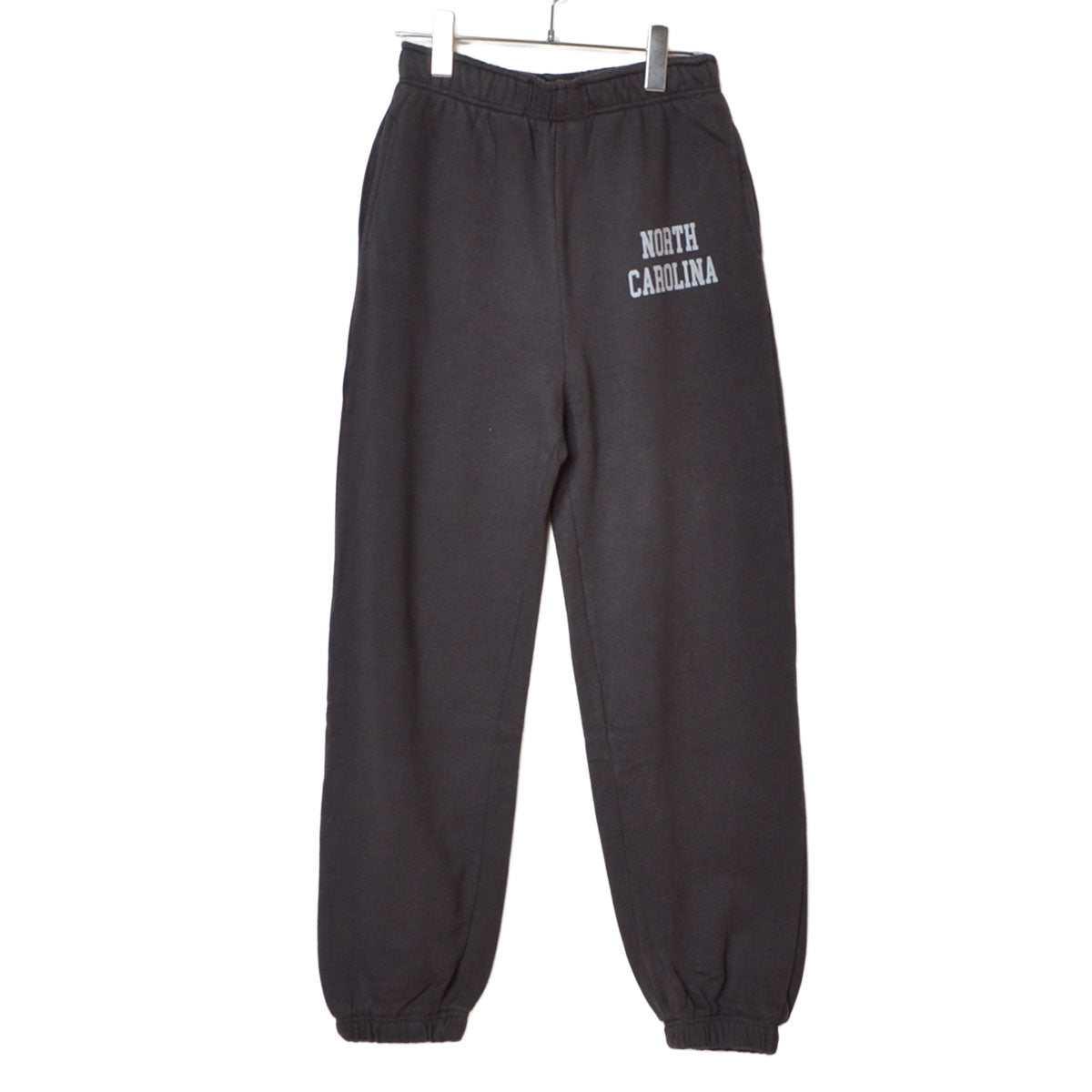 【ユニセックス】裏毛スウェットパンツ 綿100% 肉厚 洗い加工 リラックス ロゴ Sans Souci 34+